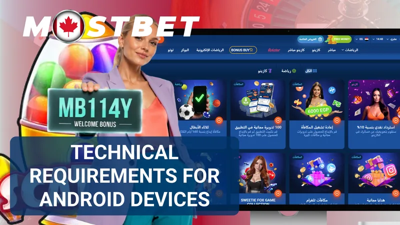 Mostbet app on Android device