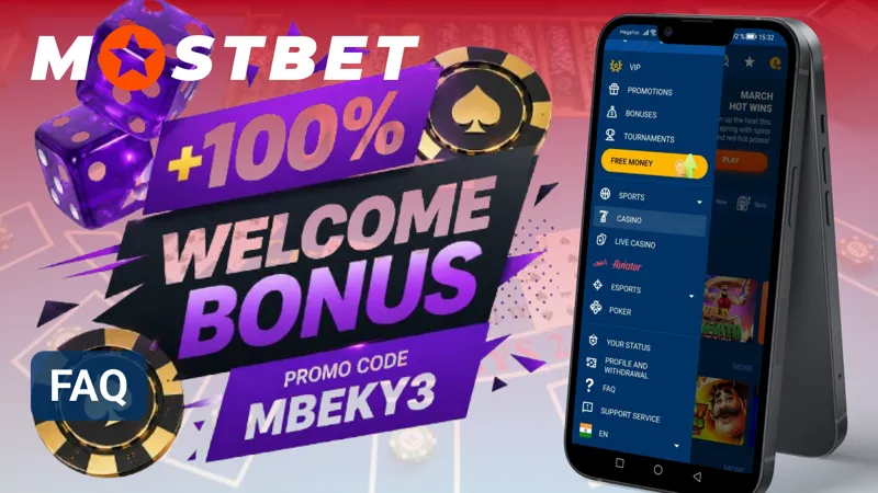 FAQ page covering common questions about the MostBet mobile app in Canada.