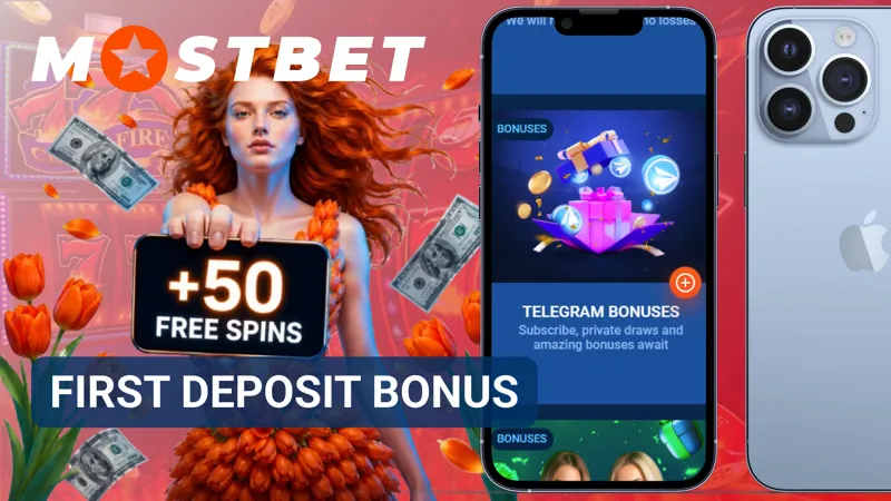 Welcome bonus page presenting the first deposit offer on MostBet Canada.