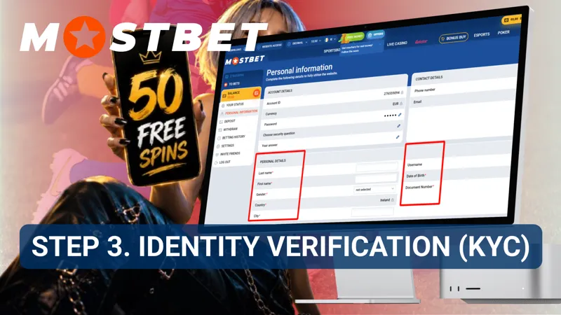 Verification page requesting identity documents for account confirmation.