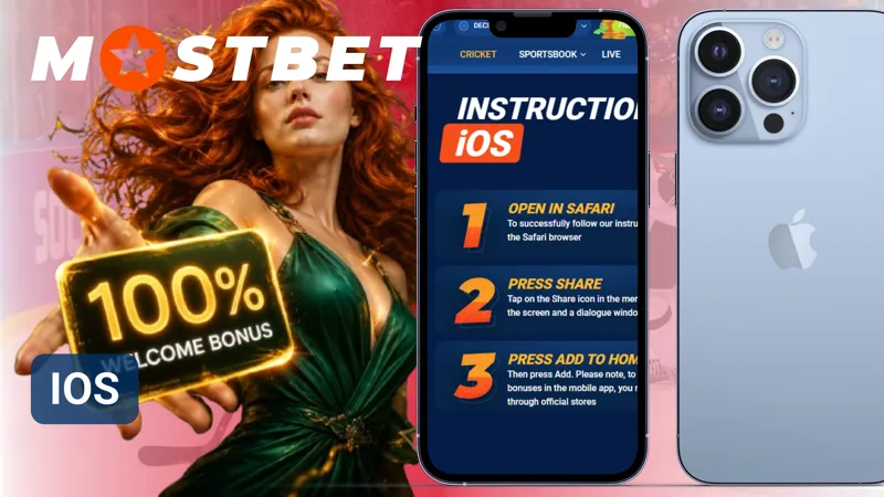 Mobile casino access through an iPhone using the MostBet platform.