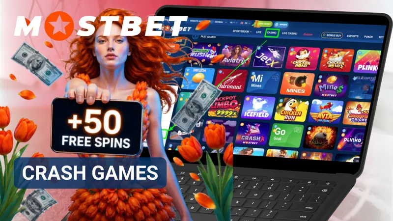 Crash game interface showing a rising multiplier and instant cashout options.