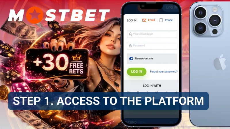 Homepage of MostBet Casino opened for access from Canada.