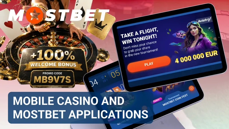 Mobile casino interface running on a smartphone with access to MostBet features.