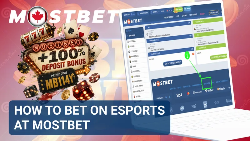 Step-by-step esports betting process shown with event selection, odds, and a completed bet slip.