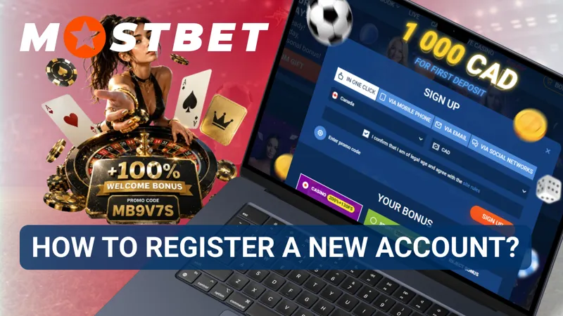 New user completing the registration process on the Mostbet platform.