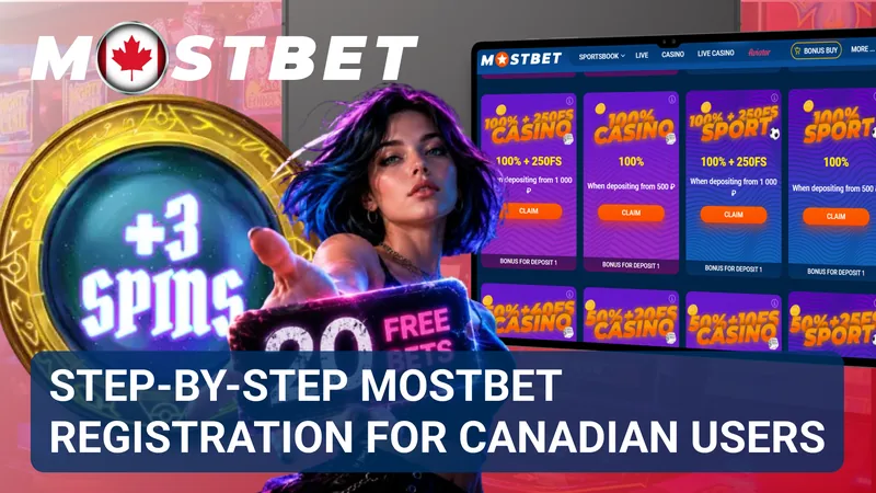 Registration sequence showing form completion, personal details, and confirmation stages for a new MostBet account.